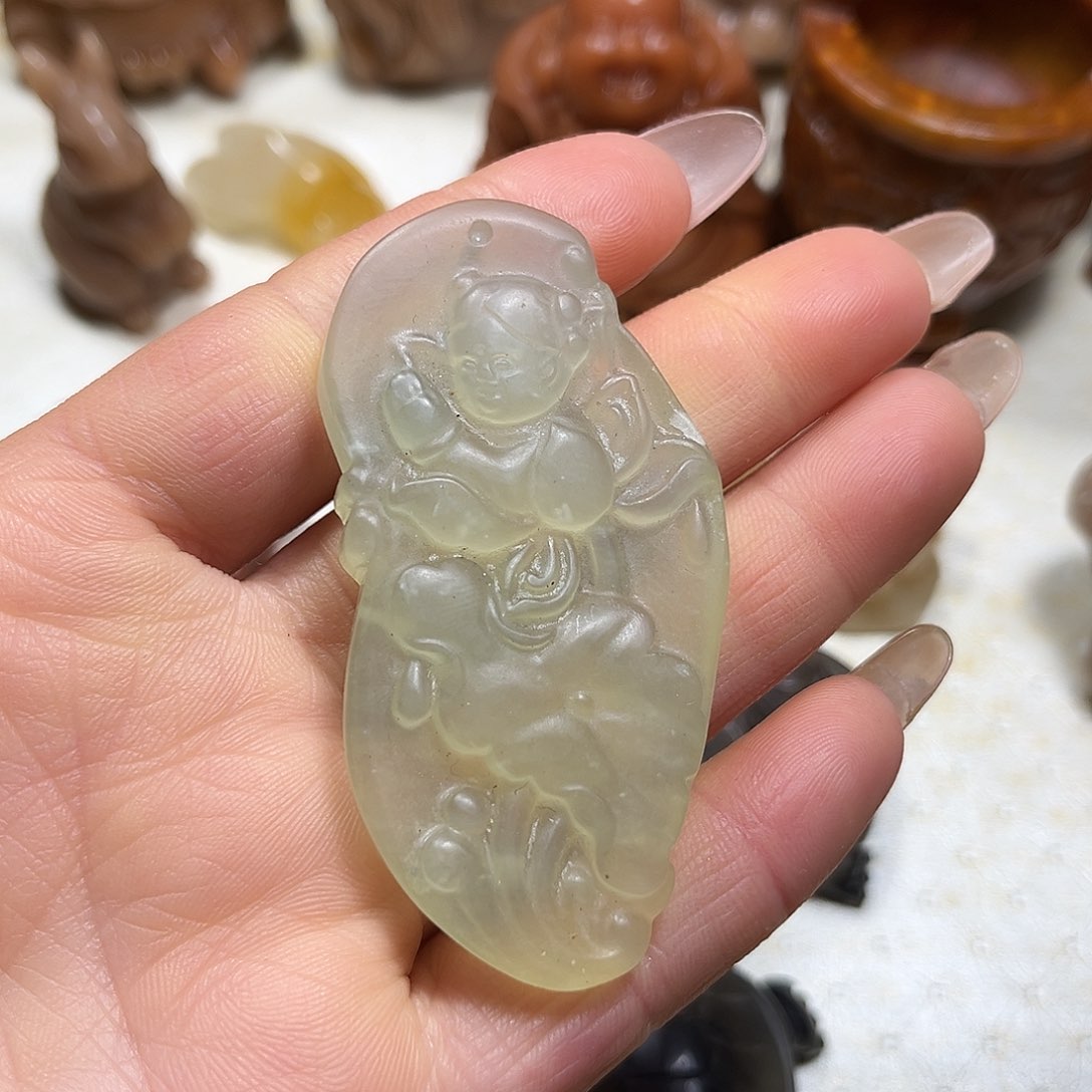 白玉菩提吊坠白玉菩提吊坠