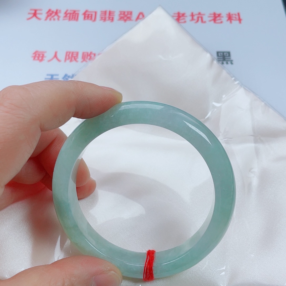 翡翠未镶嵌手镯天然翡翠手镯58.2