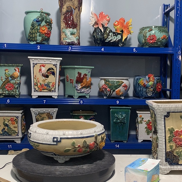 幻***高温粗陶石湾花盆