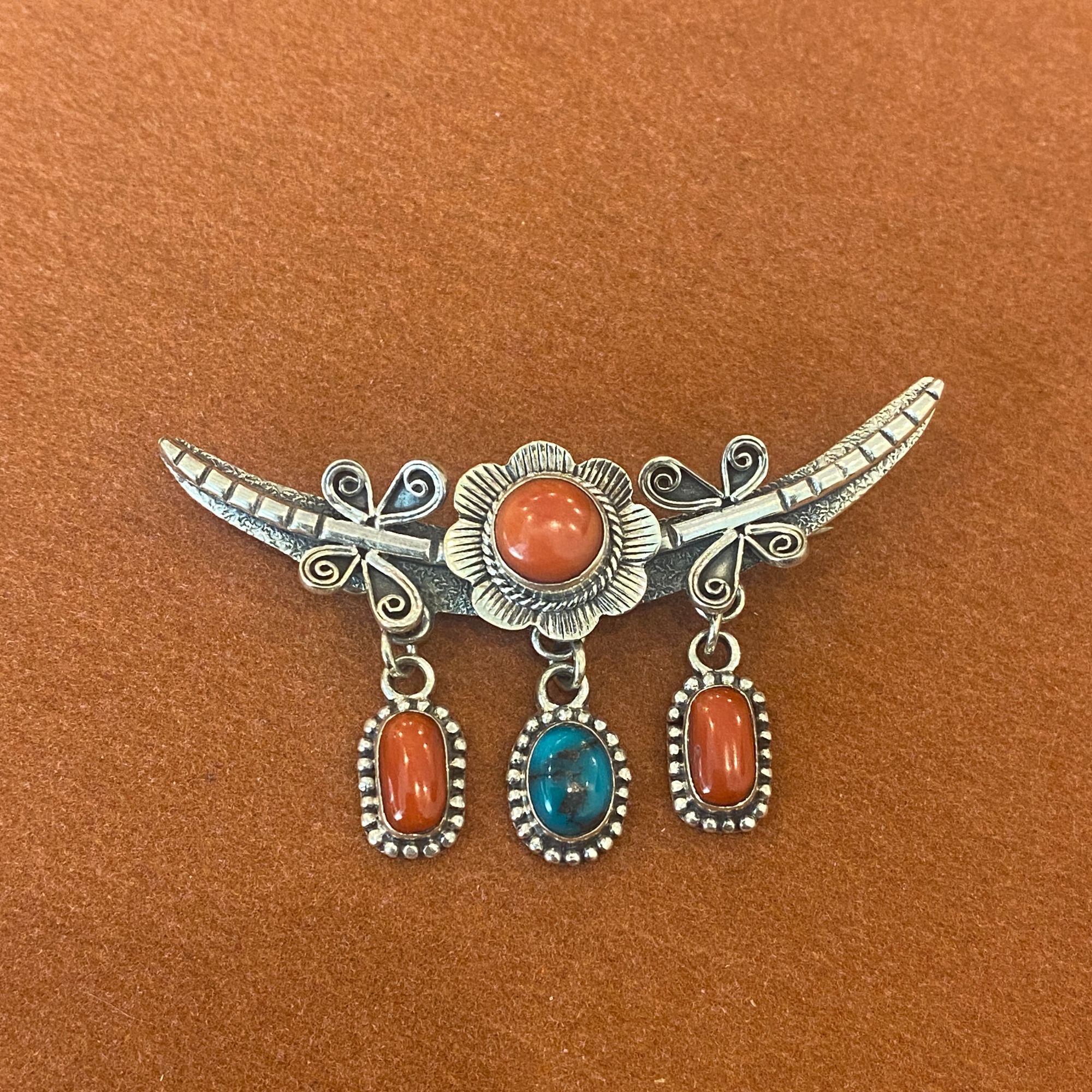 925银胸针 X41 拉萨发货 尼泊尔纯手工纯银胸针 民族风