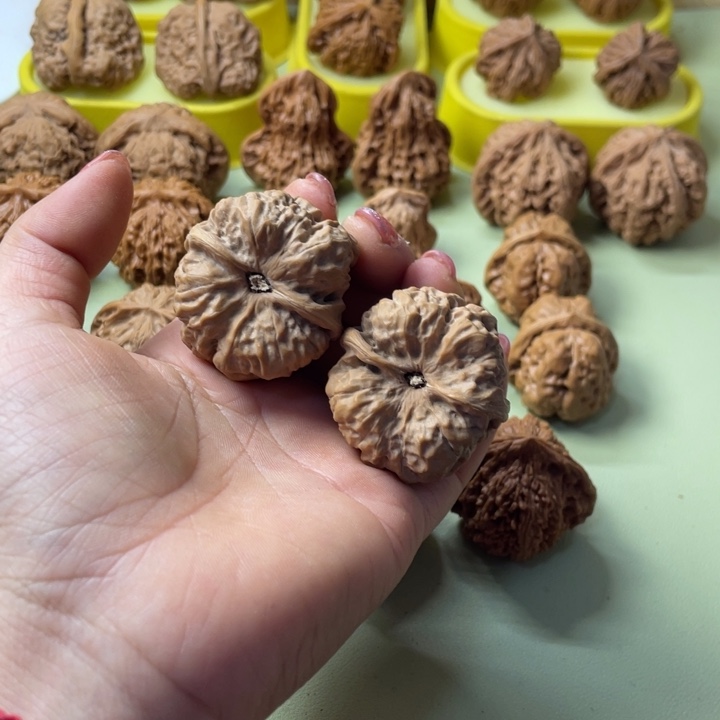 手把件原树核桃蛙蛙