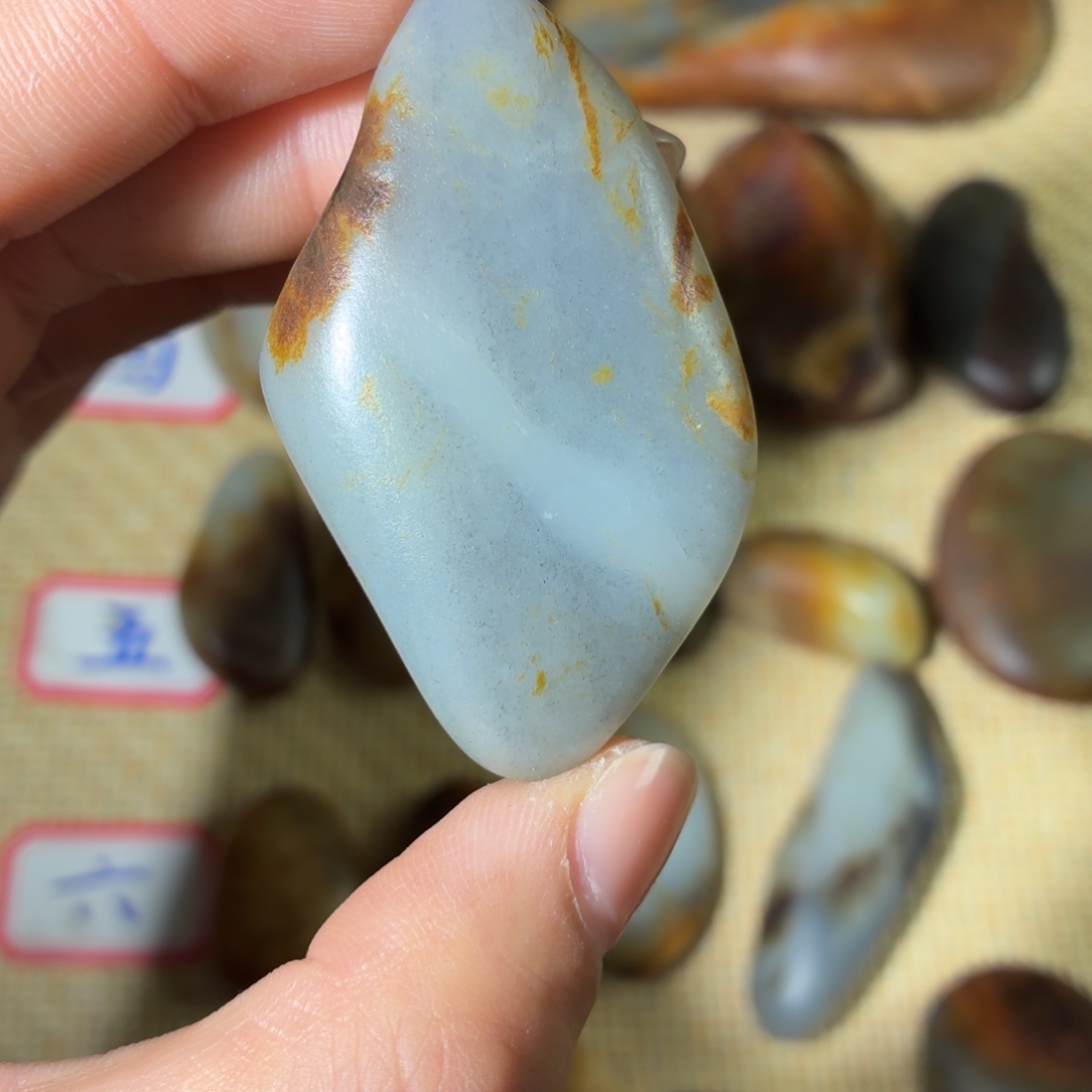 和田玉未镶嵌挂件39