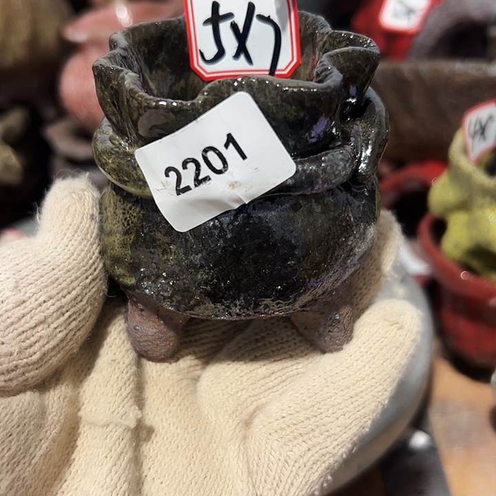 粗陶花盆，现在手工花盆制作