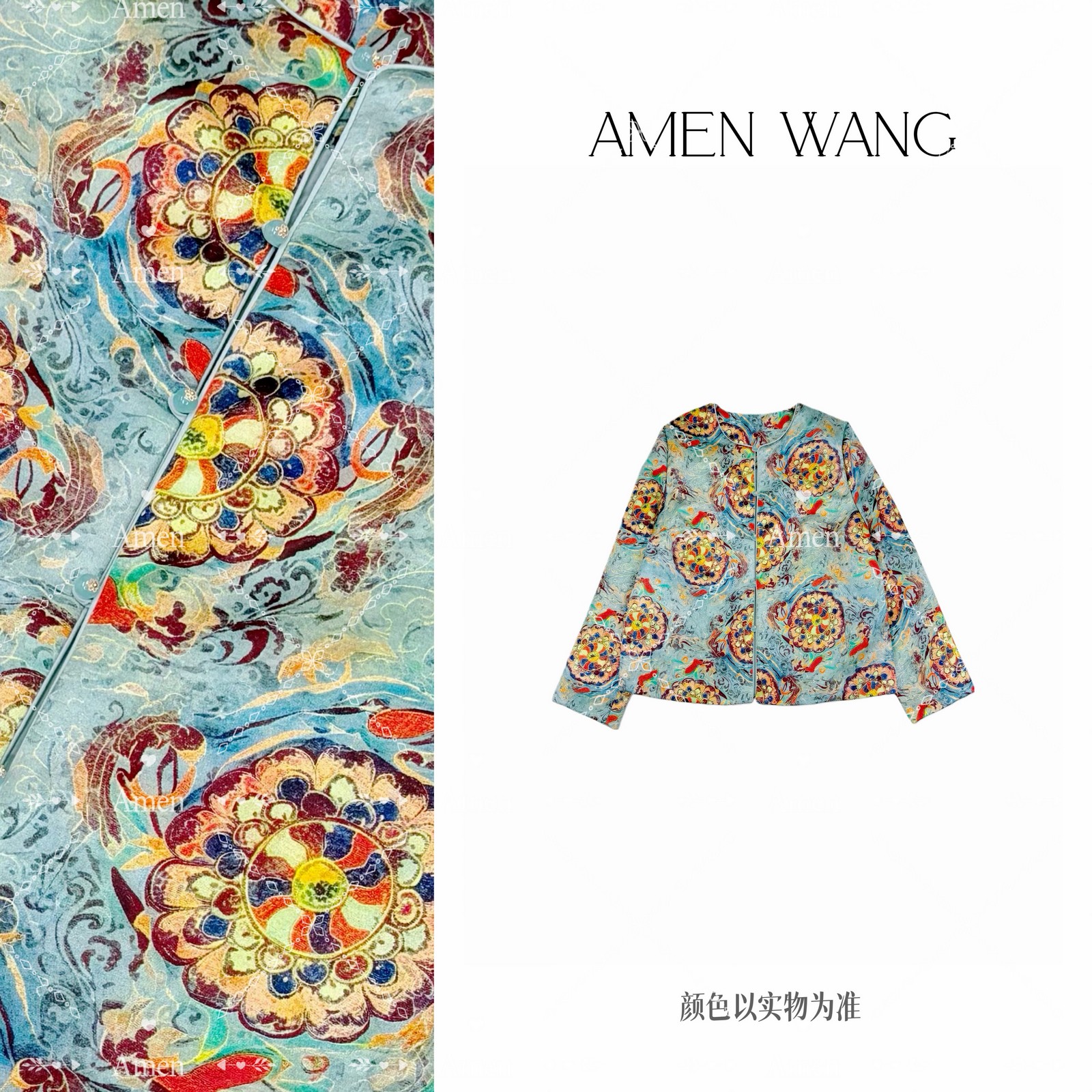 ［ 珐琅彩 ］新中式人丝冬款棉服外套