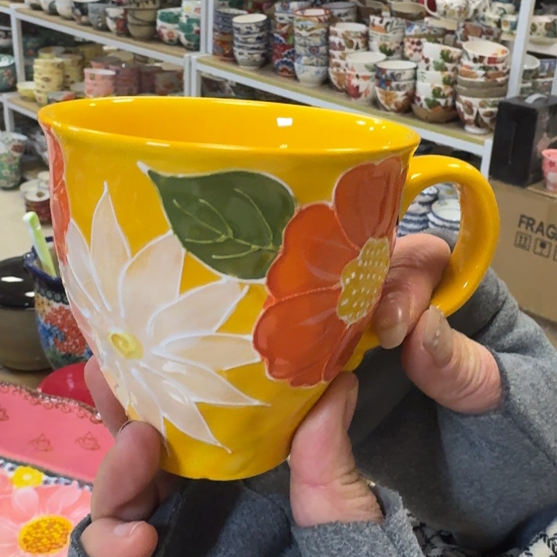 瓷片濑户烧国色天香水杯1只