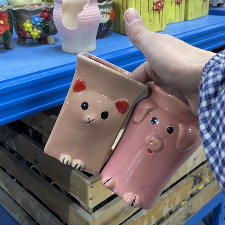 陶瓷花盆单场满9.9发8*12微瑕