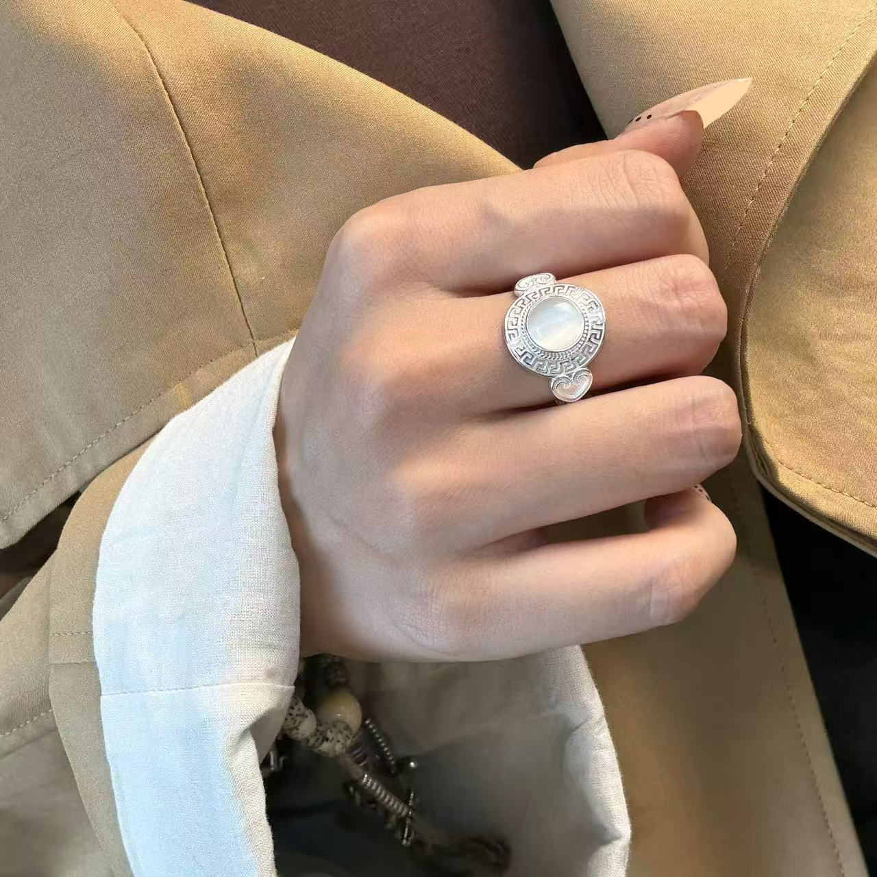 足银银制品 纯银高级感戒指