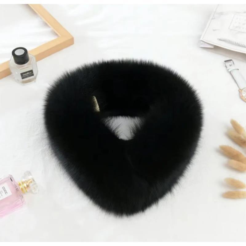 百搭双面爆款围脖磁铁爆品韩版保暖纯色2025B77663—小白玫瑰仓