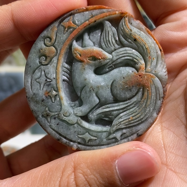 翡翠颈饰未镶嵌翡翠“毛货呀”