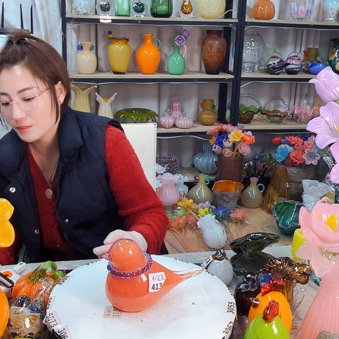 大鸟福利家悦琉璃工艺品不完美