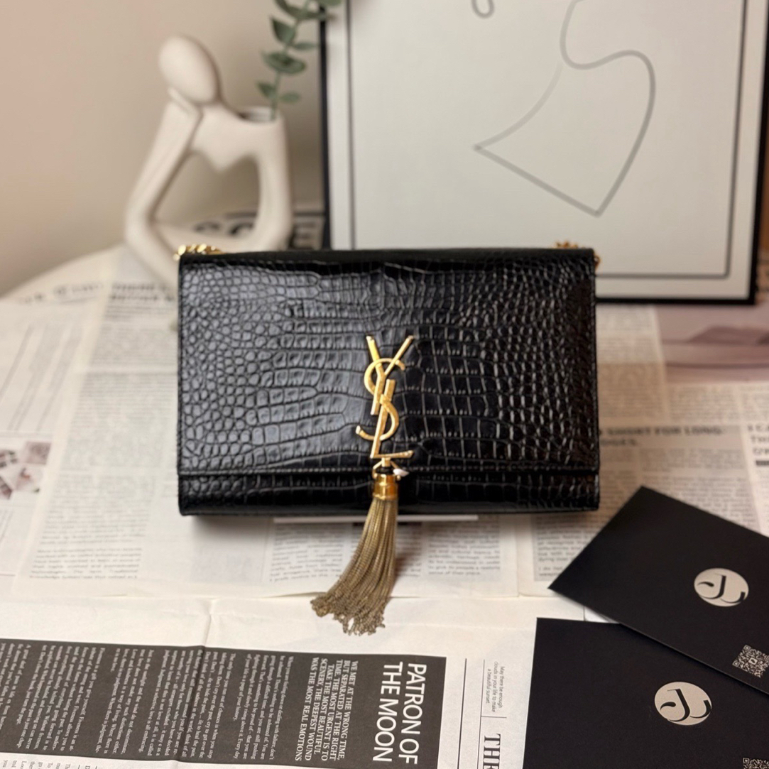 95新 YSL/圣罗兰 流苏 中号 /JW5682