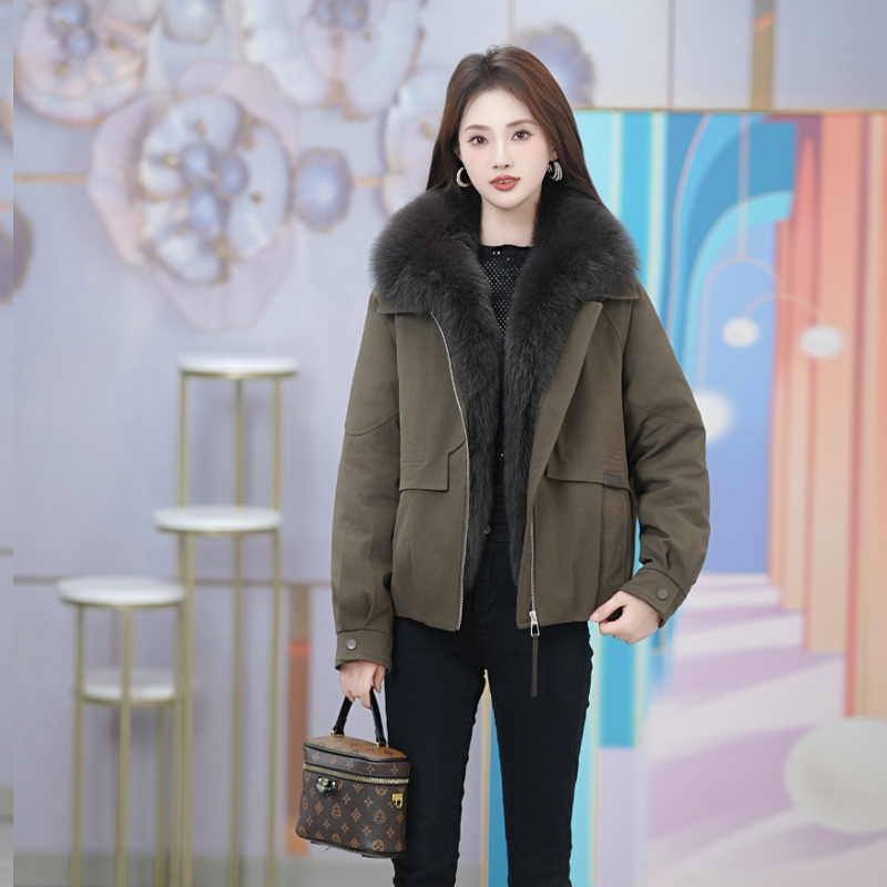 【鹅绒服狐狸毛领】新款羽绒服女冬季时尚加厚保暖洋气显瘦减龄百