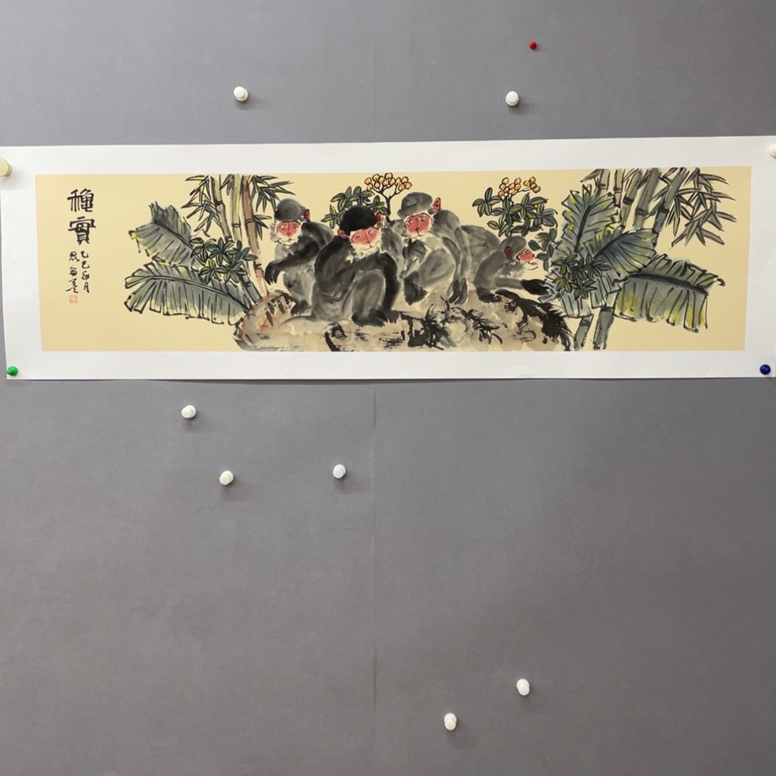 国画艺术家真人手绘