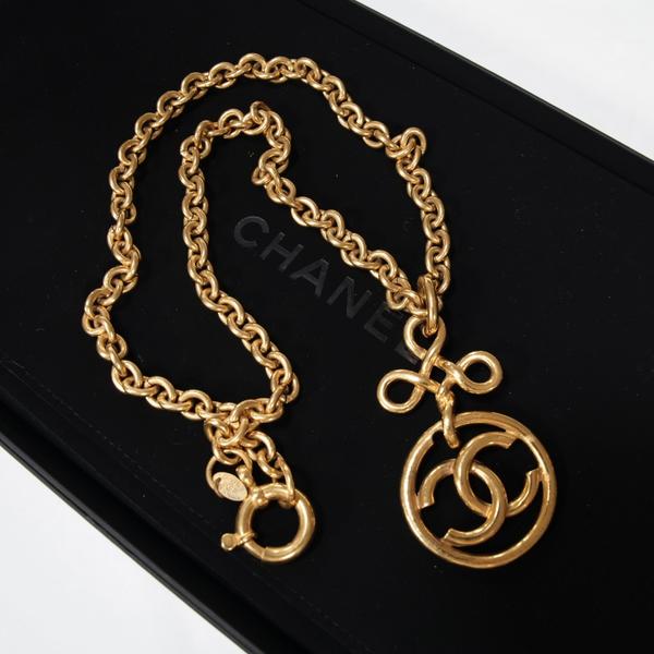 Chanel 中古双C吊坠项链