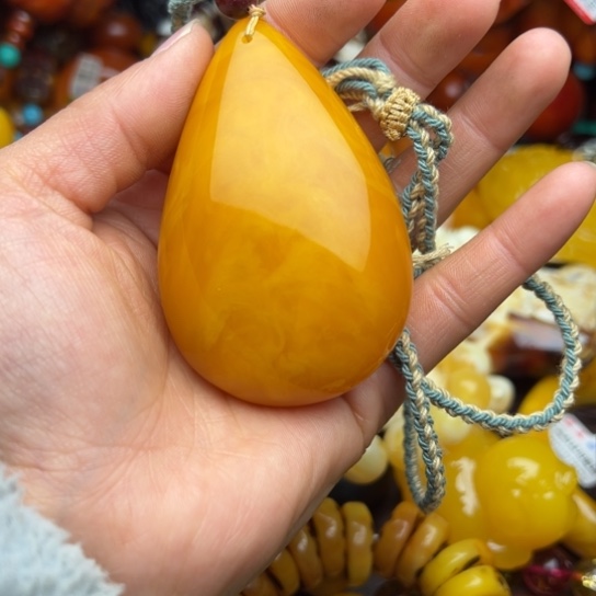 琥珀（花珀）手串未镶嵌书*玉蜜蜡