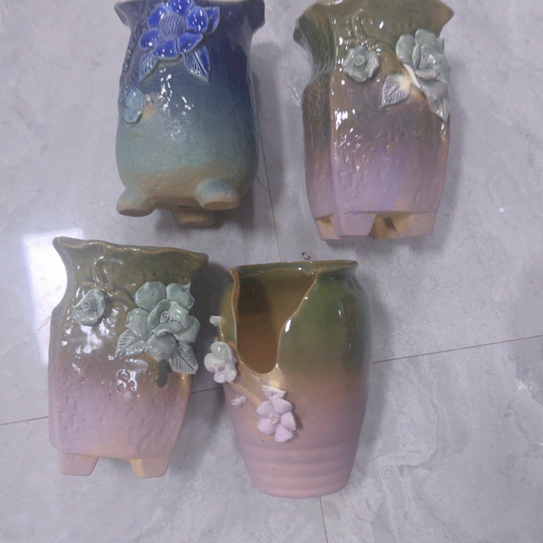 紫砂花盆瑕疵瑕疵