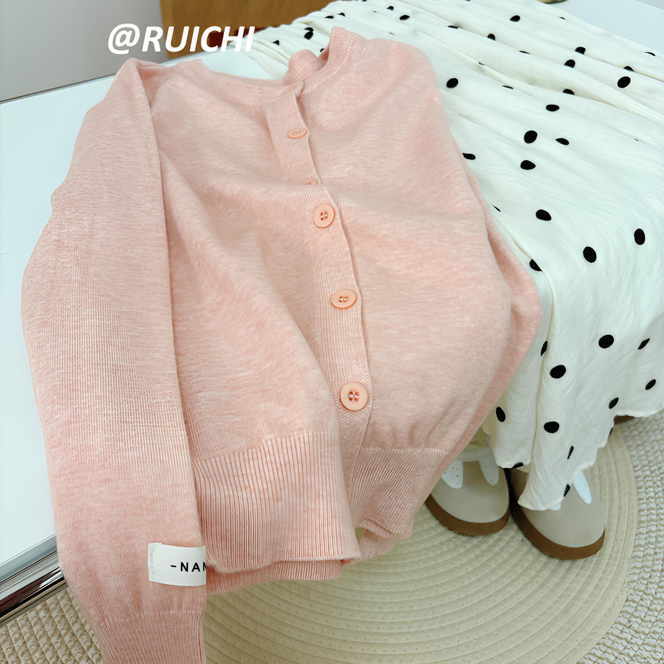 自带滤镜~超显白高级感2025新款针织开衫衣橱必备基础款