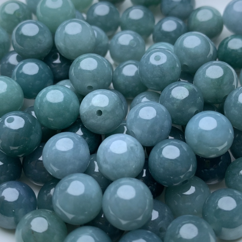 【闪购商品】翡翠手链未镶嵌卡10蓝水10颗手串拍两单