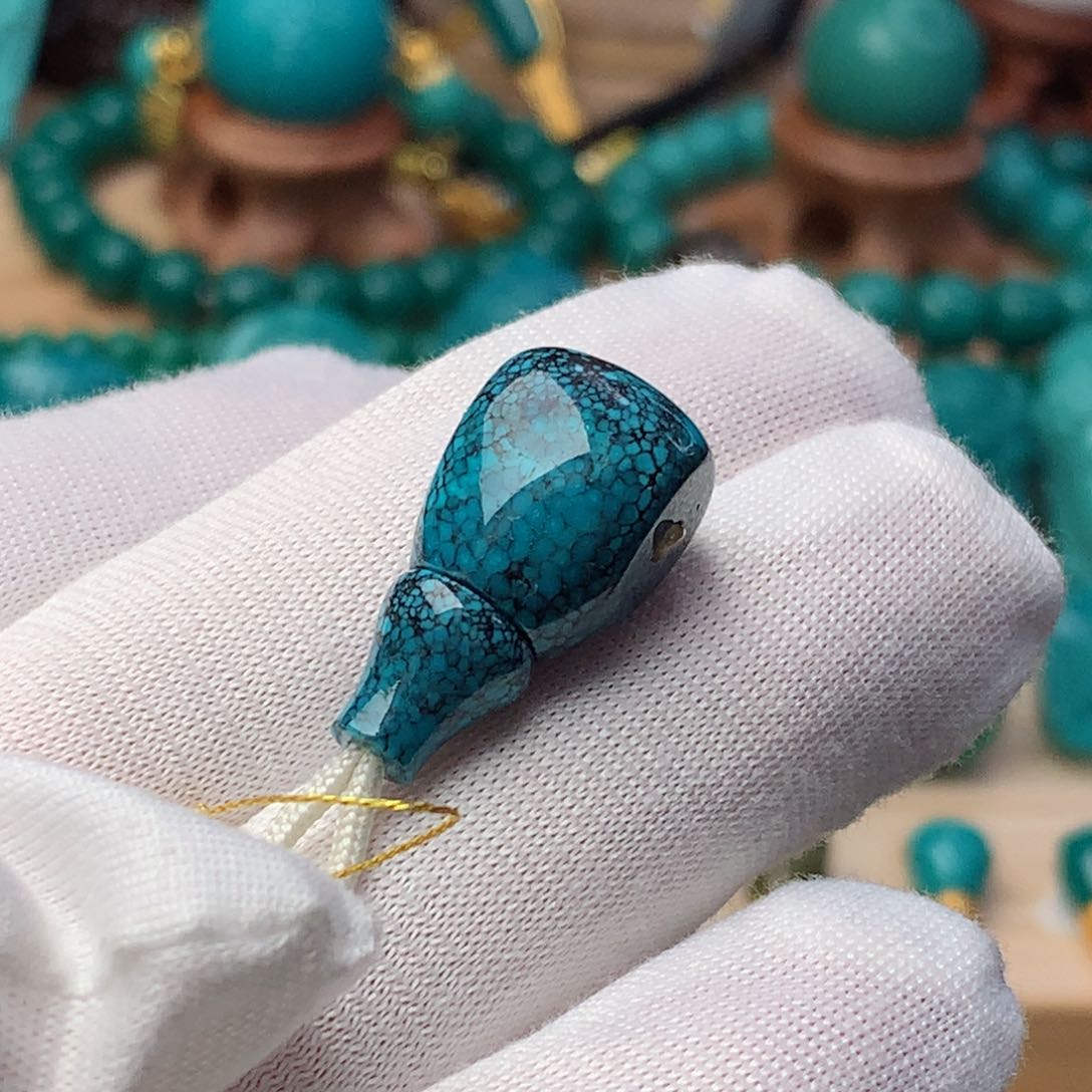 绿松石珠宝奇石未镶嵌庚*雷