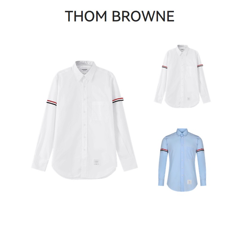 Thom Browne汤姆·布朗 男士经典款罗缎府绸长袖衬衫MWL150E 03113