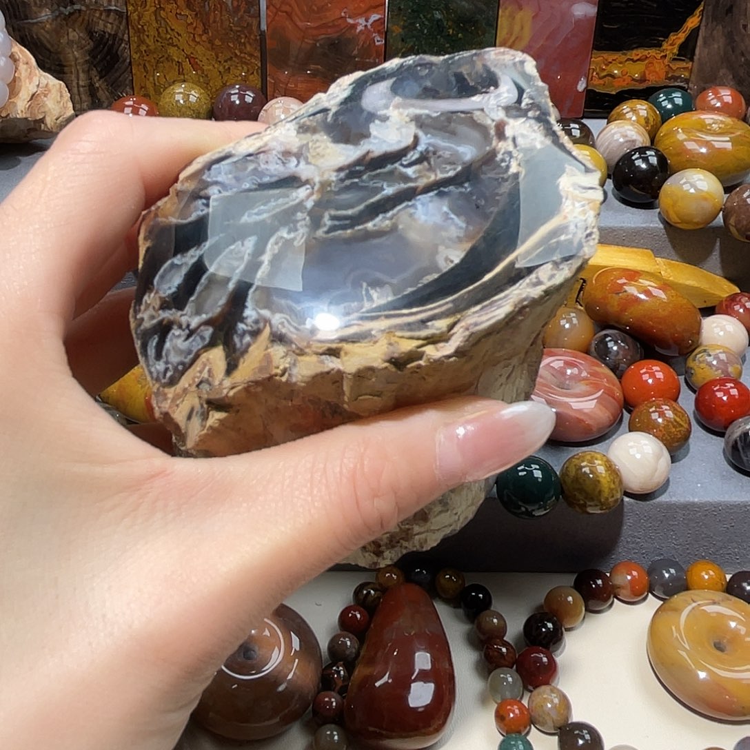 硅化玉未镶嵌天然北票硅化玉吊坠