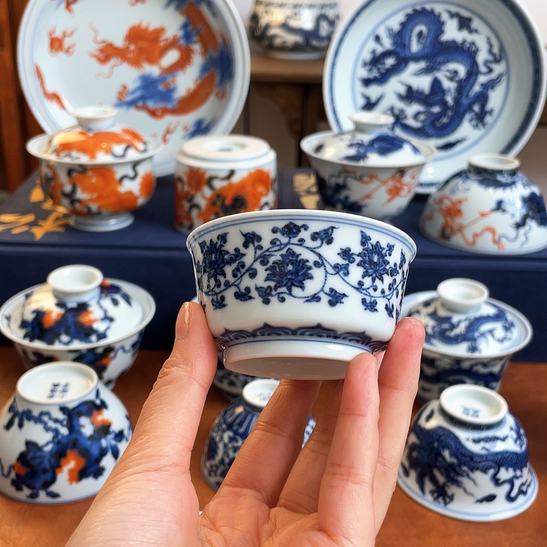 杯缠枝莲主人杯主人杯