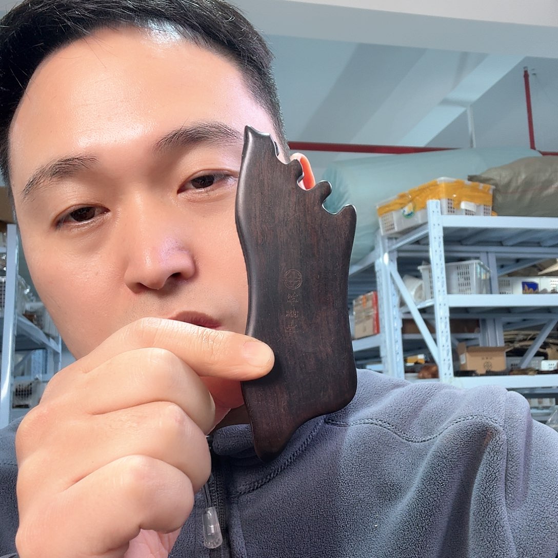 紫光檀面部放松工具瑕疵大