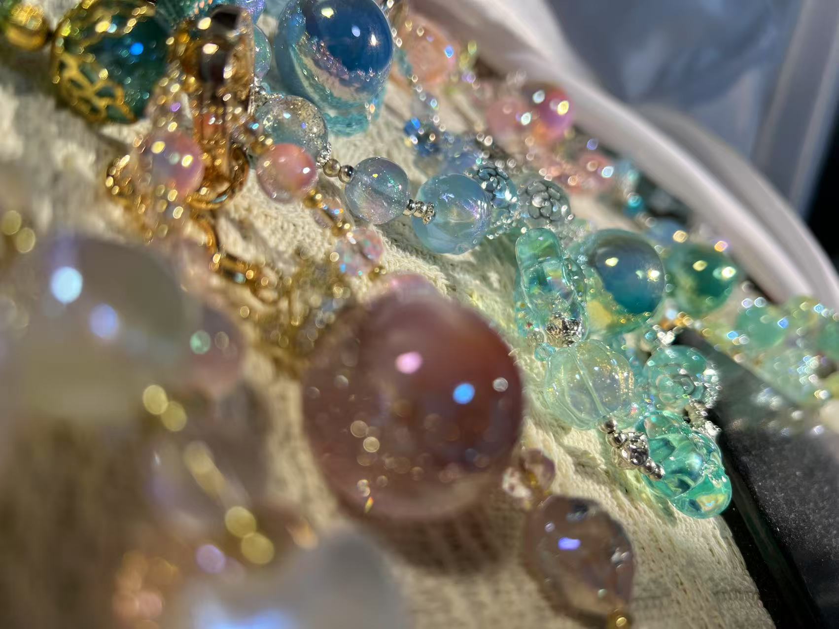 INS风时尚串珠手工手机链防丢链