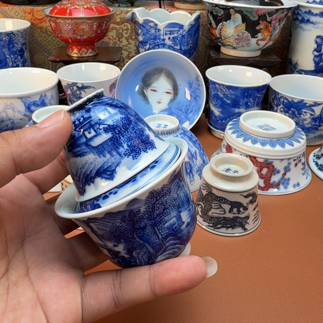 凡***版陶杯子景德镇全手工手绘陶瓷