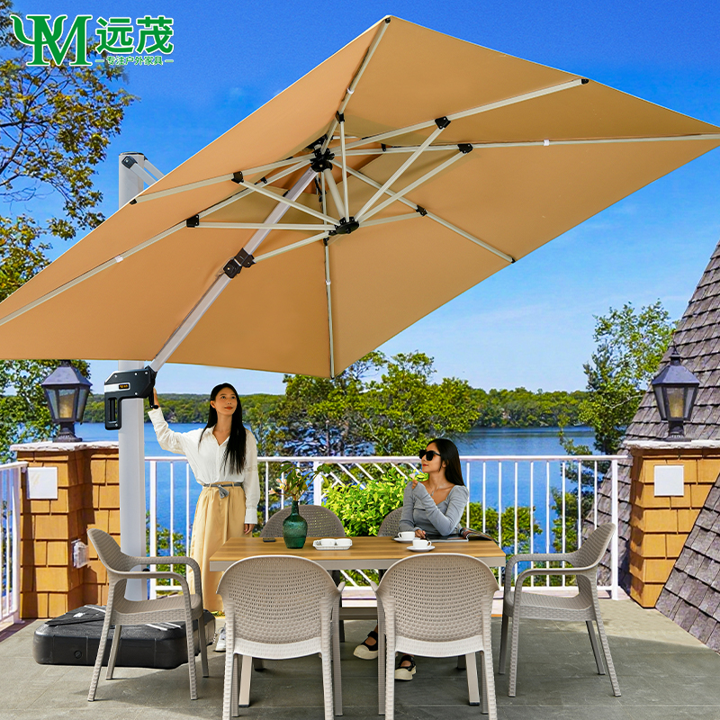 【远茂品牌】遮阳伞户外庭院伞别墅露天台太阳伞室外摆摊商用罗马伞