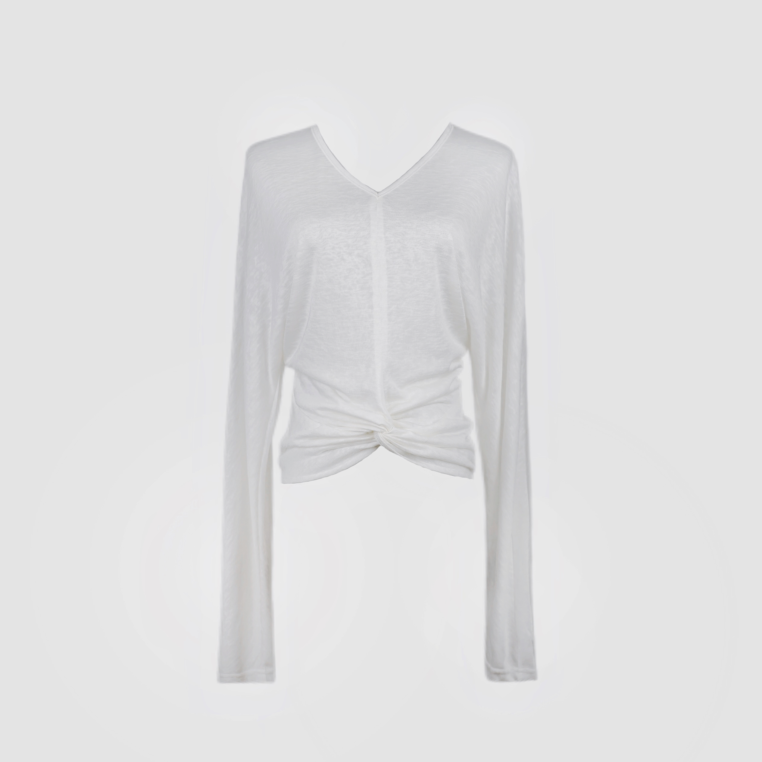 2025新款高品质收腰显瘦天丝上衣气质不规则设计款百搭上衣时尚