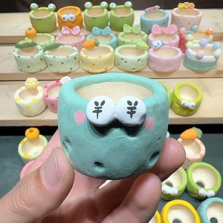 红陶蘑菇887花盆