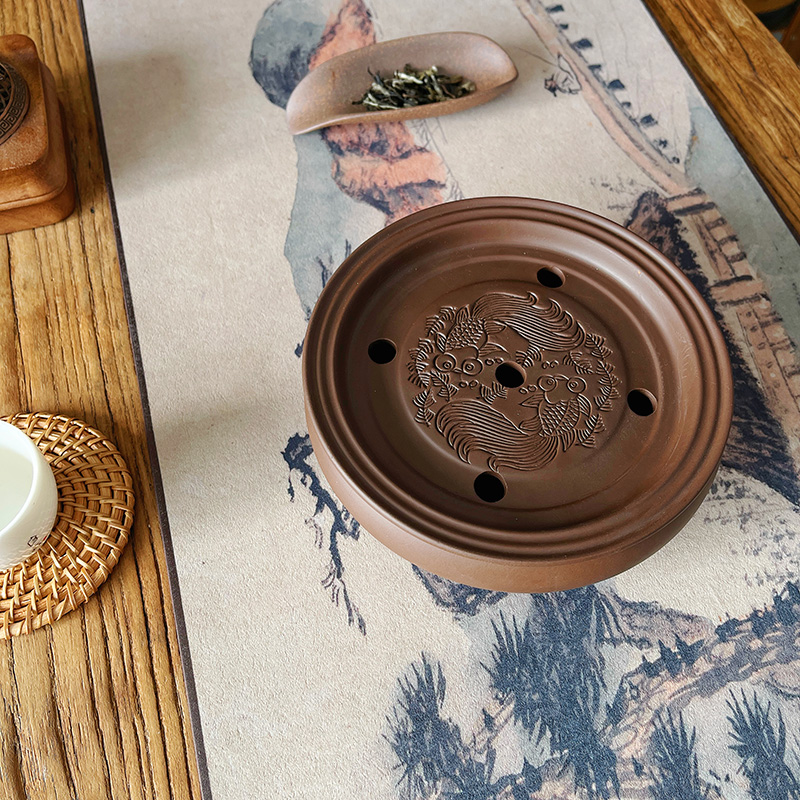 A4功夫茶具配件紫砂茶盘壶承蓄水小型干泡台茶托盘家用小茶台茶承