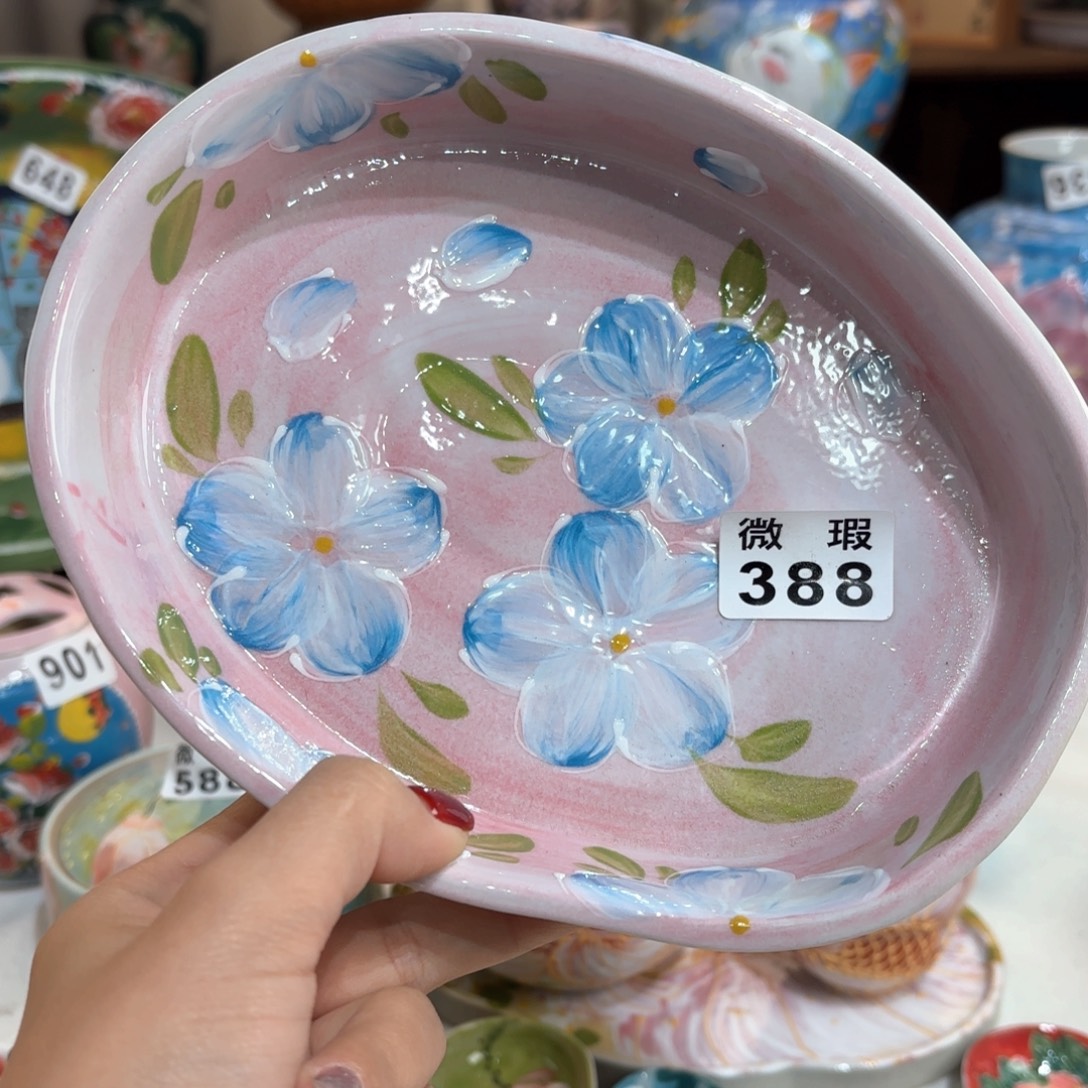 景德镇手绘高温釉下彩陶瓷茶具