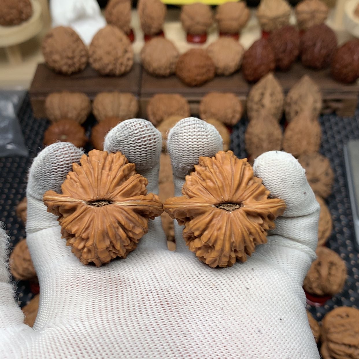 【闪购商品】文玩核桃把件铁*全品山地四座楼43