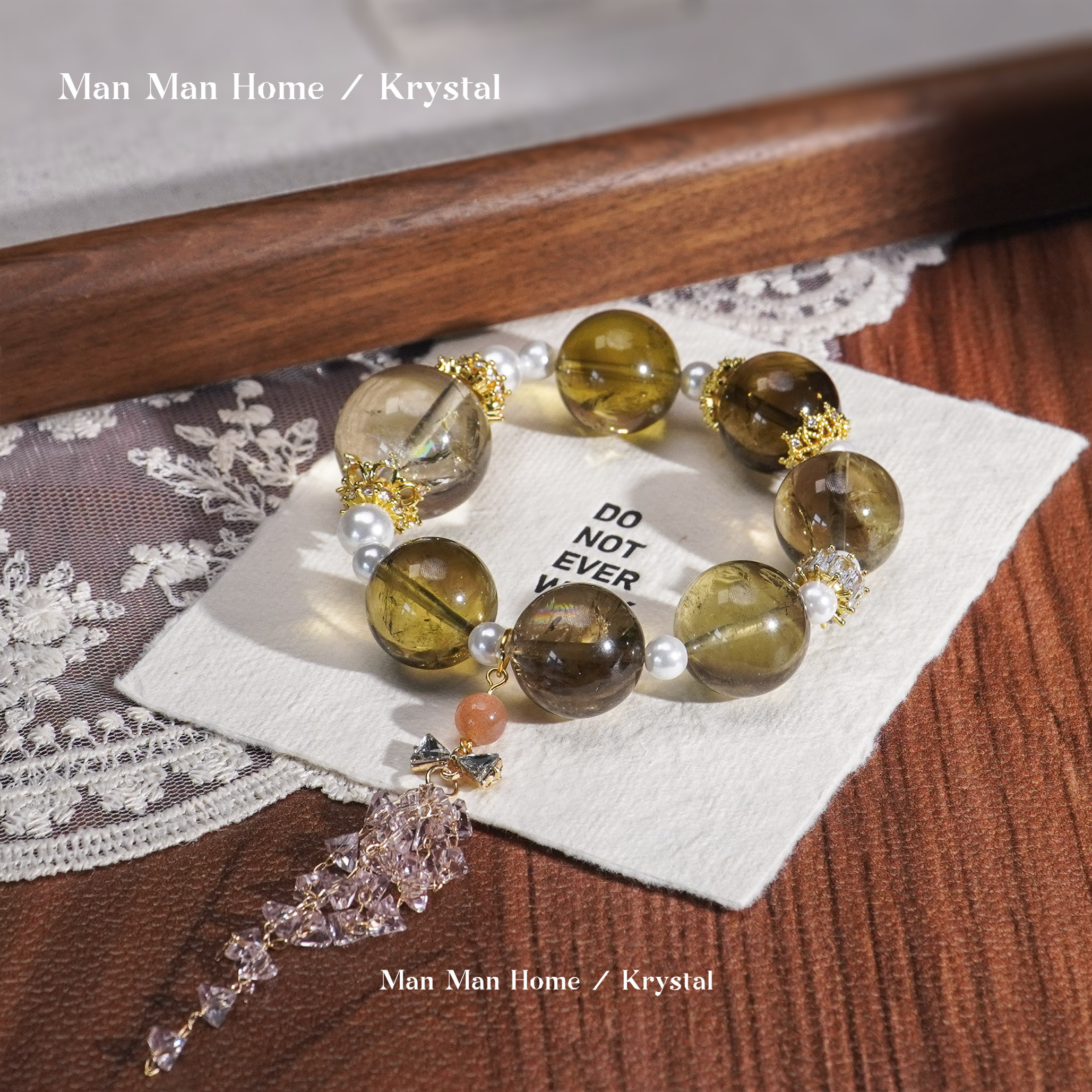 MMJ723【魔晶阿赛】暖暖家天然19-23m魔晶宙斯水晶手链多样性发货发