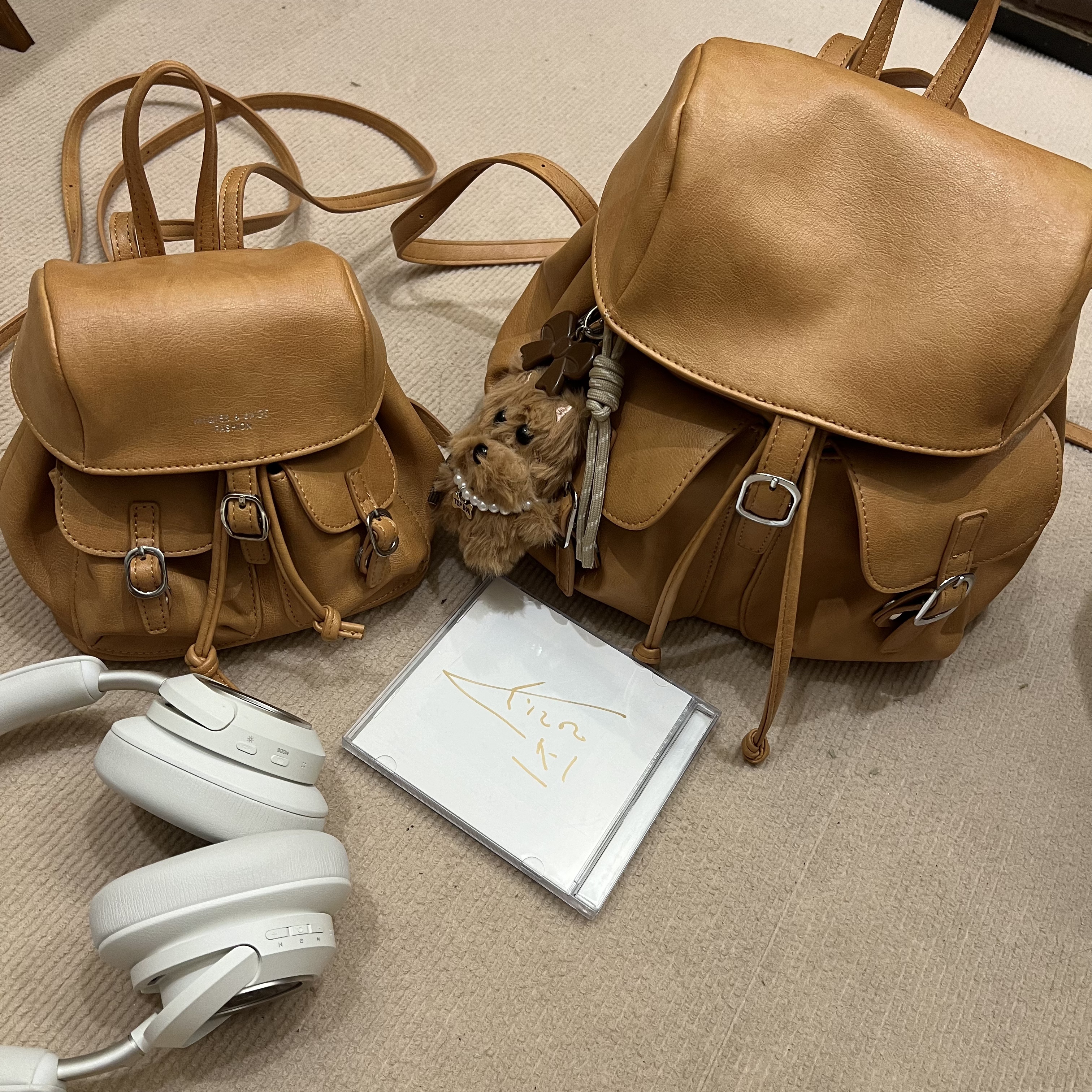 时尚INS小众简约百搭抽绳小背包女旅游专用韩系双肩包