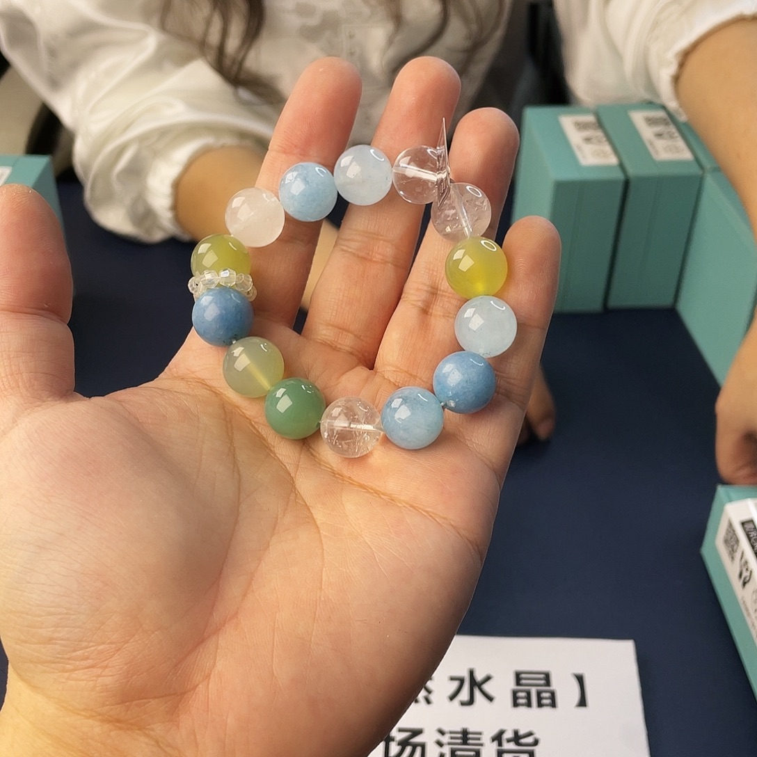 水晶银S925镶嵌手链