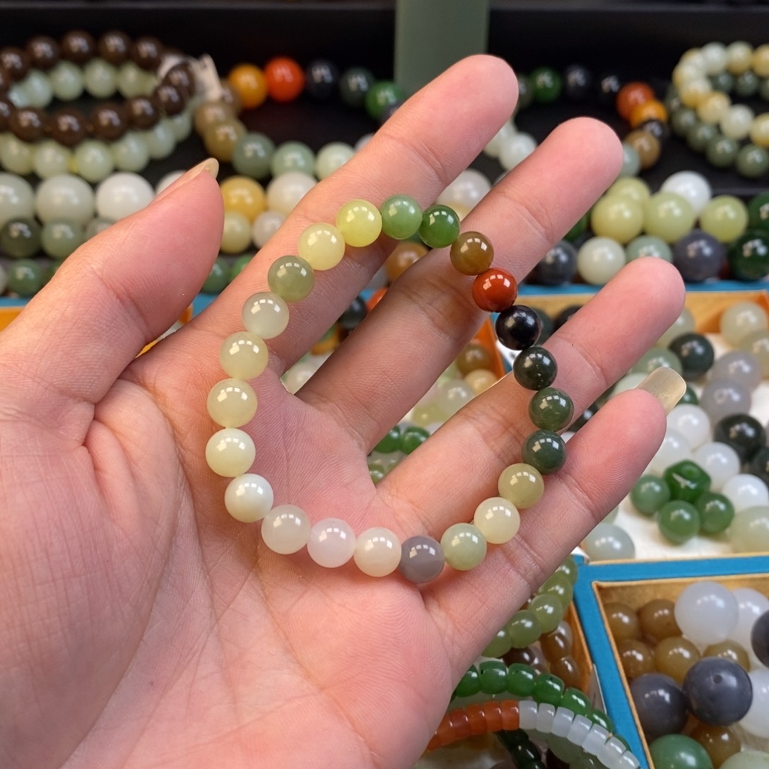 和田玉手串未镶嵌卡8福利多宝