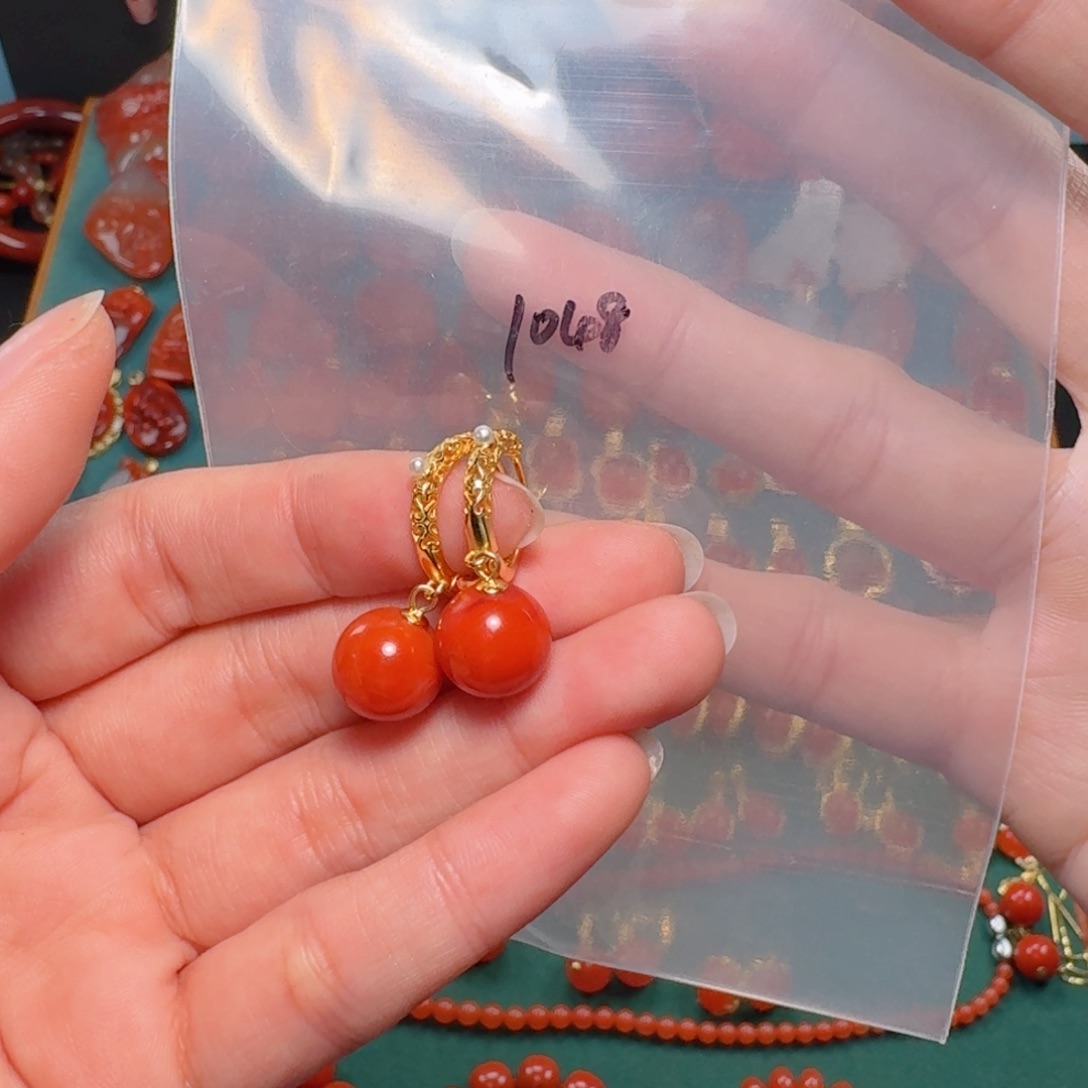 南红玛瑙南红 银S925镶嵌