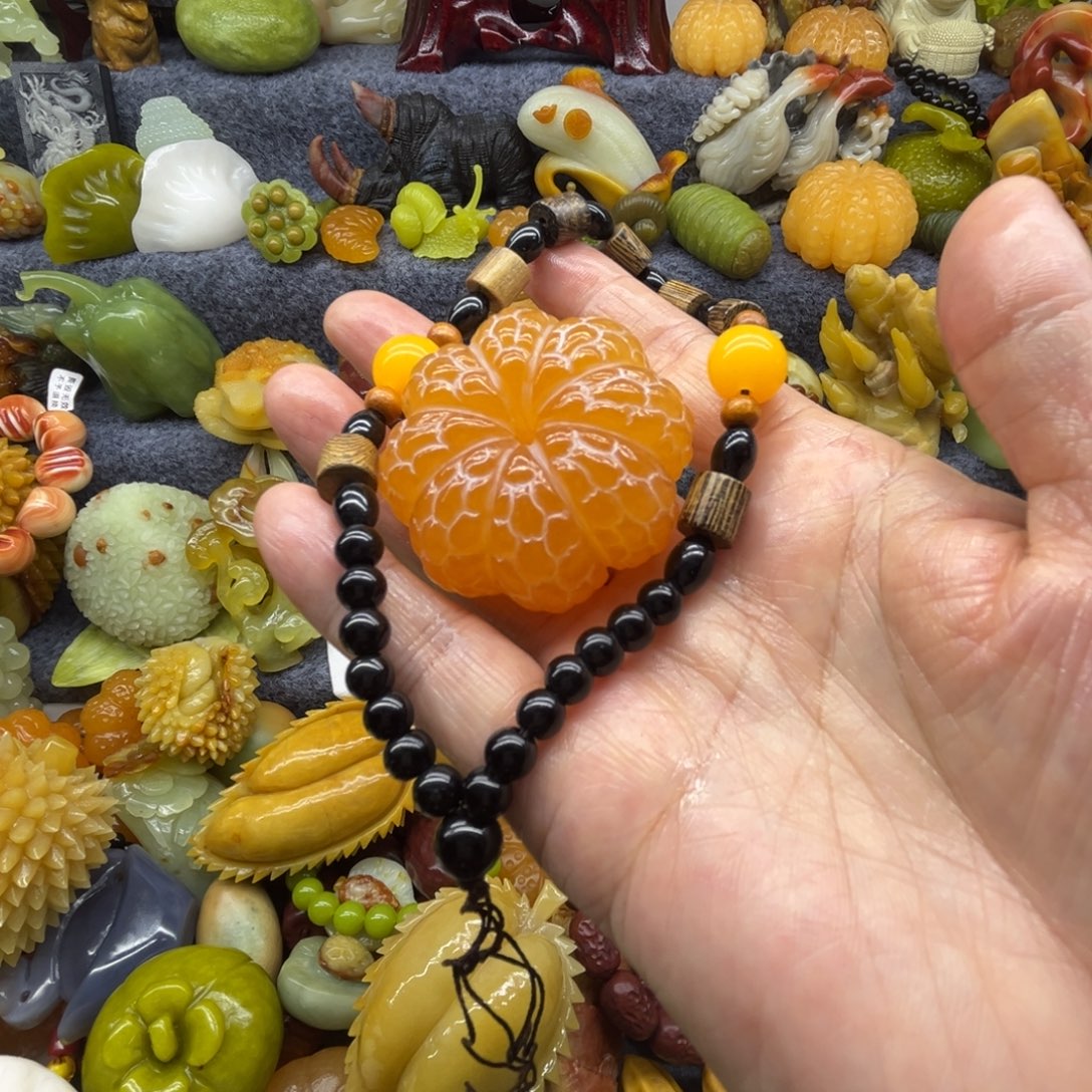 御***赐橘子手把件大吉大利