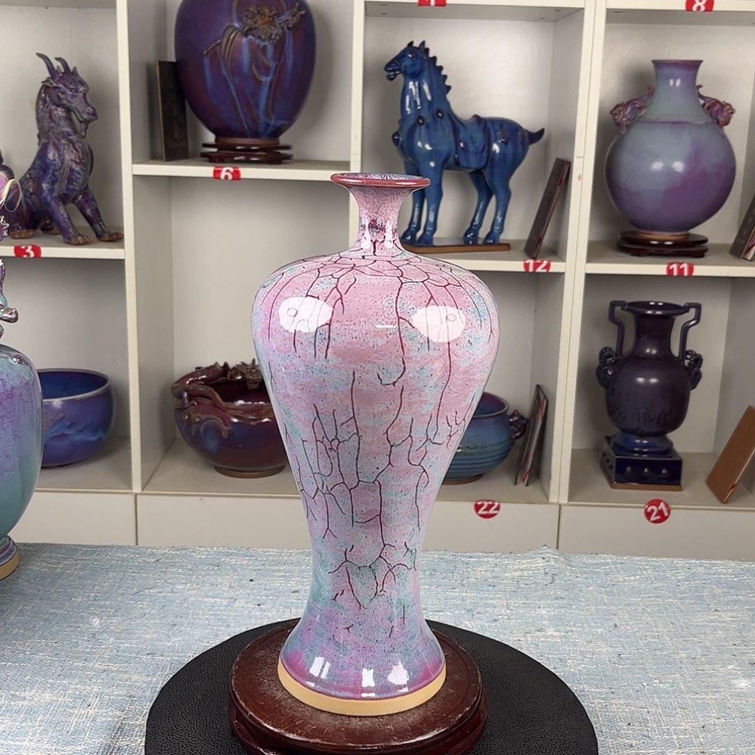 瓷片美人瓶丽人瓶无礼盒