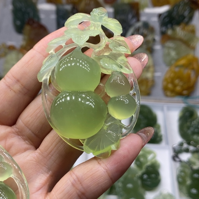 【闪购商品】蛇纹石玉颈饰未镶嵌小*