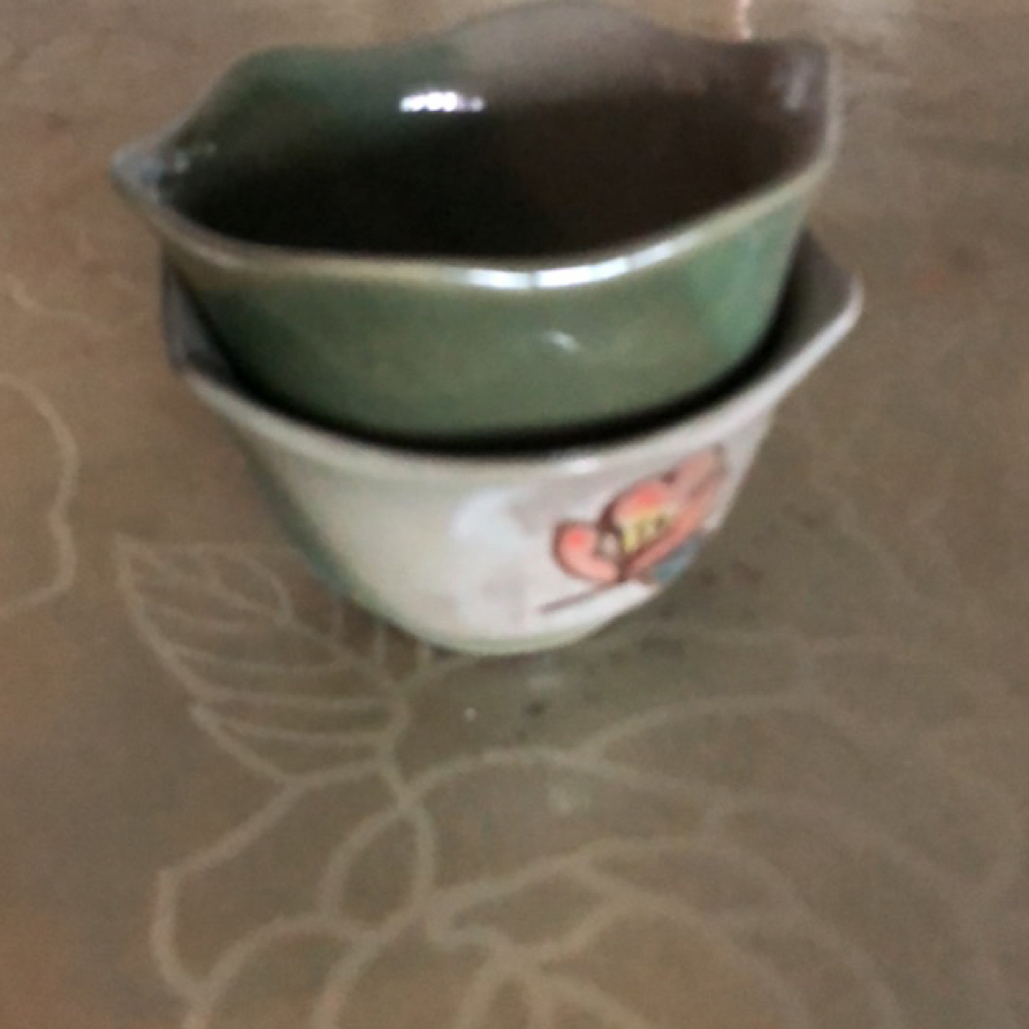 窑变绿粗陶半手工复古简约家用创意品茗杯茶碗