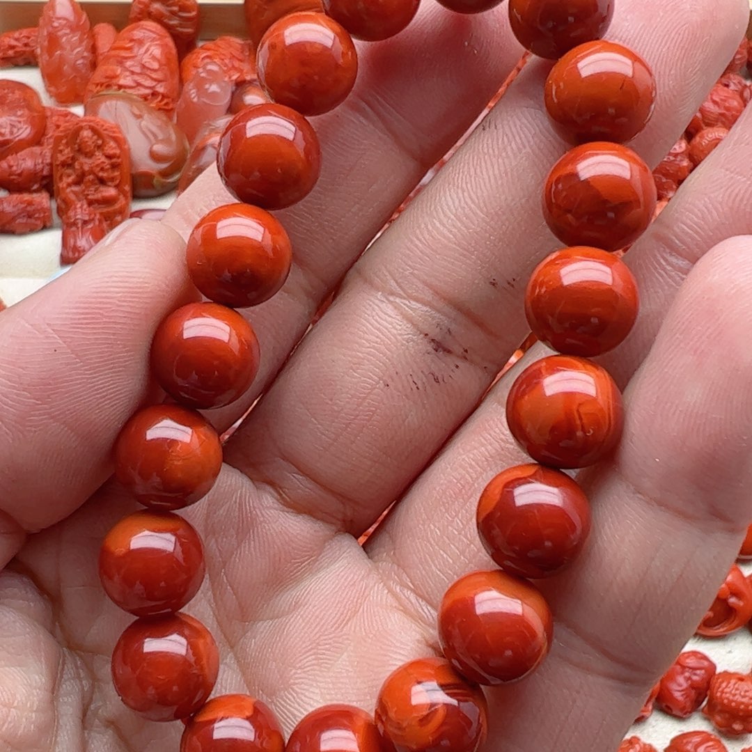 南红玛瑙配饰未镶嵌