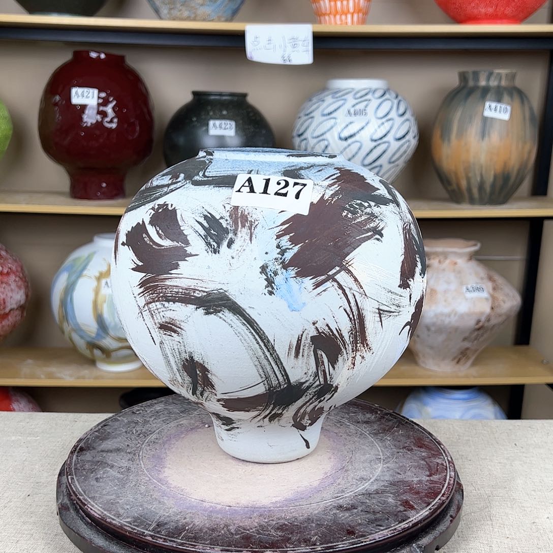 陶瓷127花瓶摆件创意