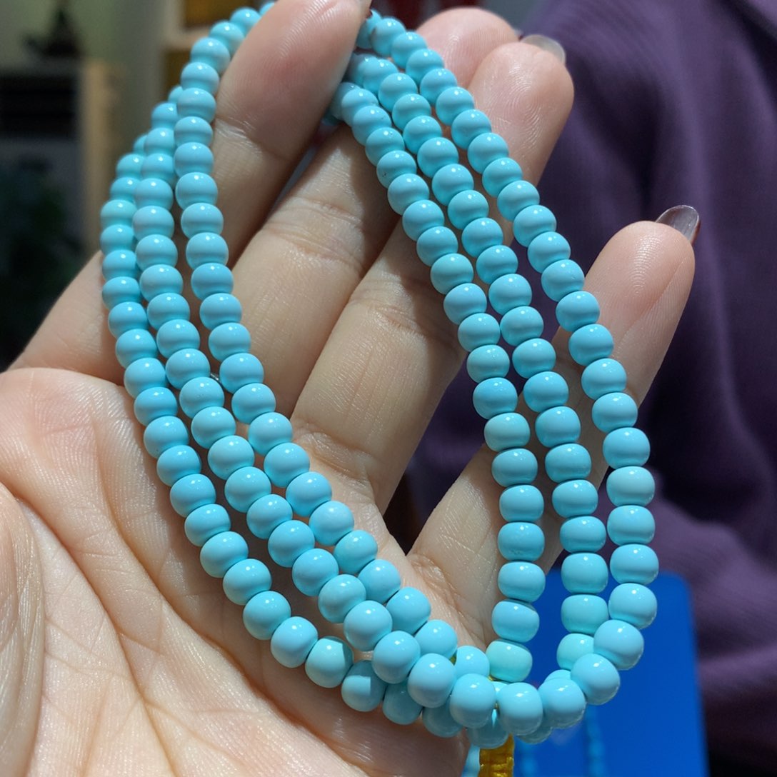 未镶嵌绿松石长链高*儿