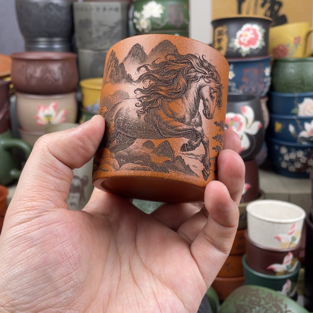 紫砂茶杯紫砂茶杯