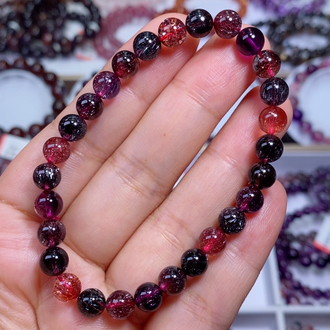 水晶手链未镶嵌黑加仑