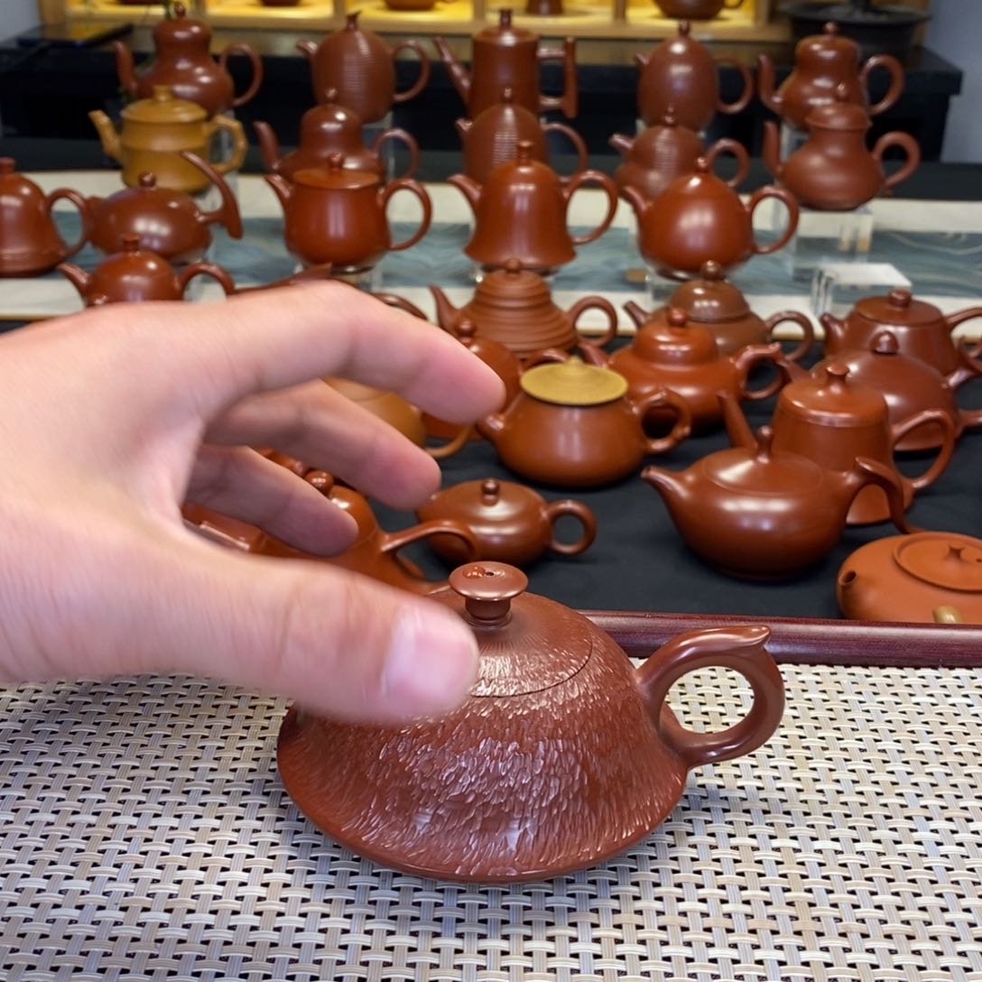 紫砂茶壶无*潮州手拉壶
